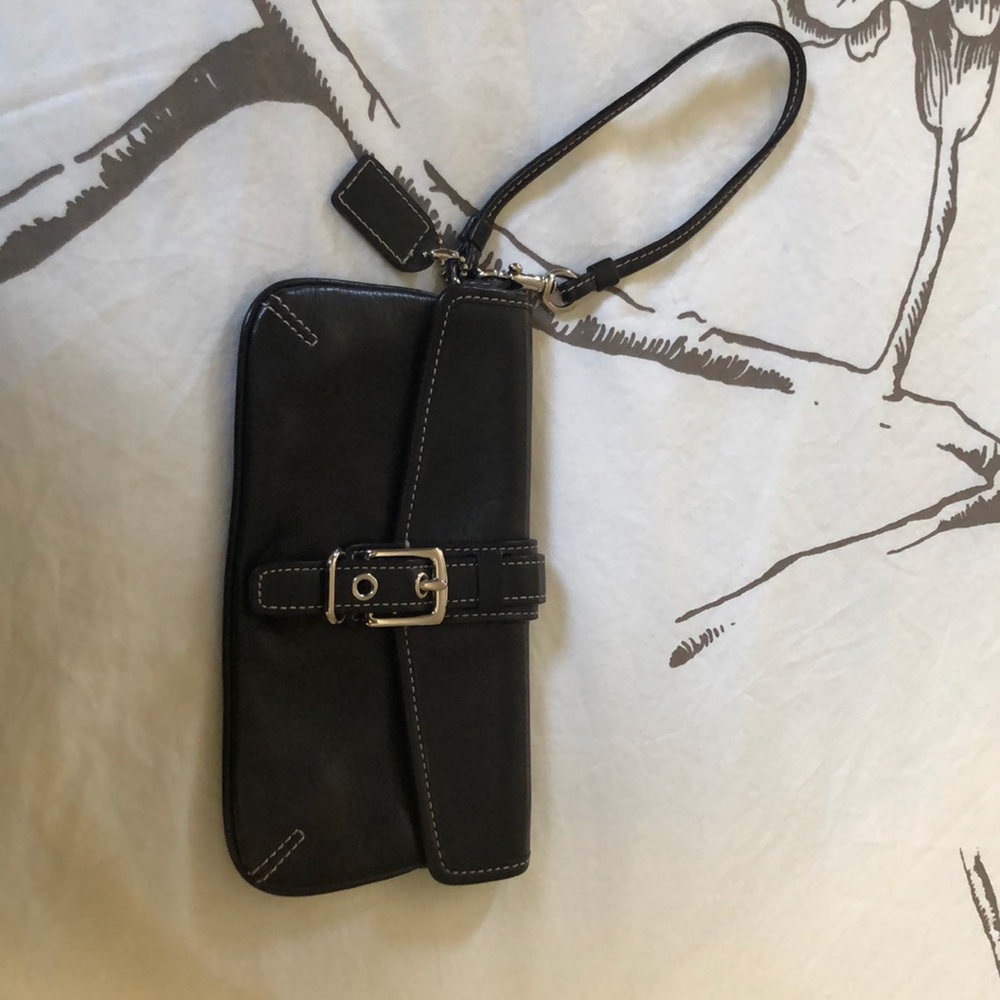 Black Coach Wristlet